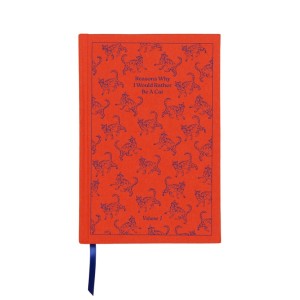 Тефтер-дневник от кадифе "Причините да предпочитам да съм котка"